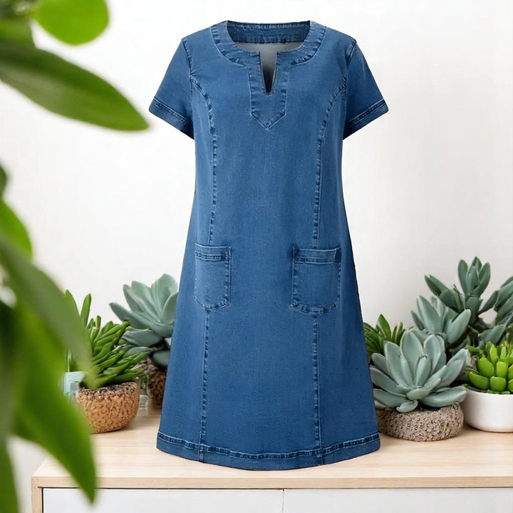 Julia | Denim Midi-klänning