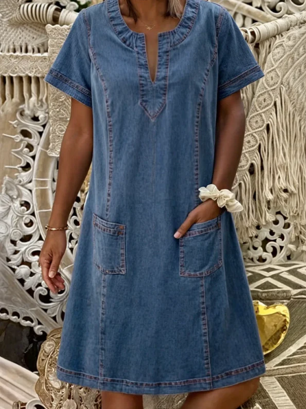 Julia | Denim Midi-klänning