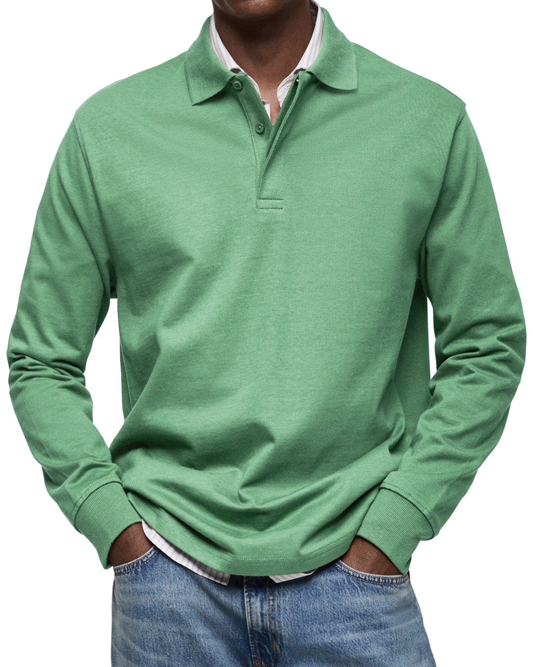 Daan | Casual Poloshirt met Lange Mouwen