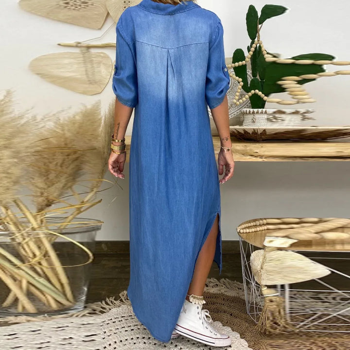 Femke | Luchtige Denimjurk