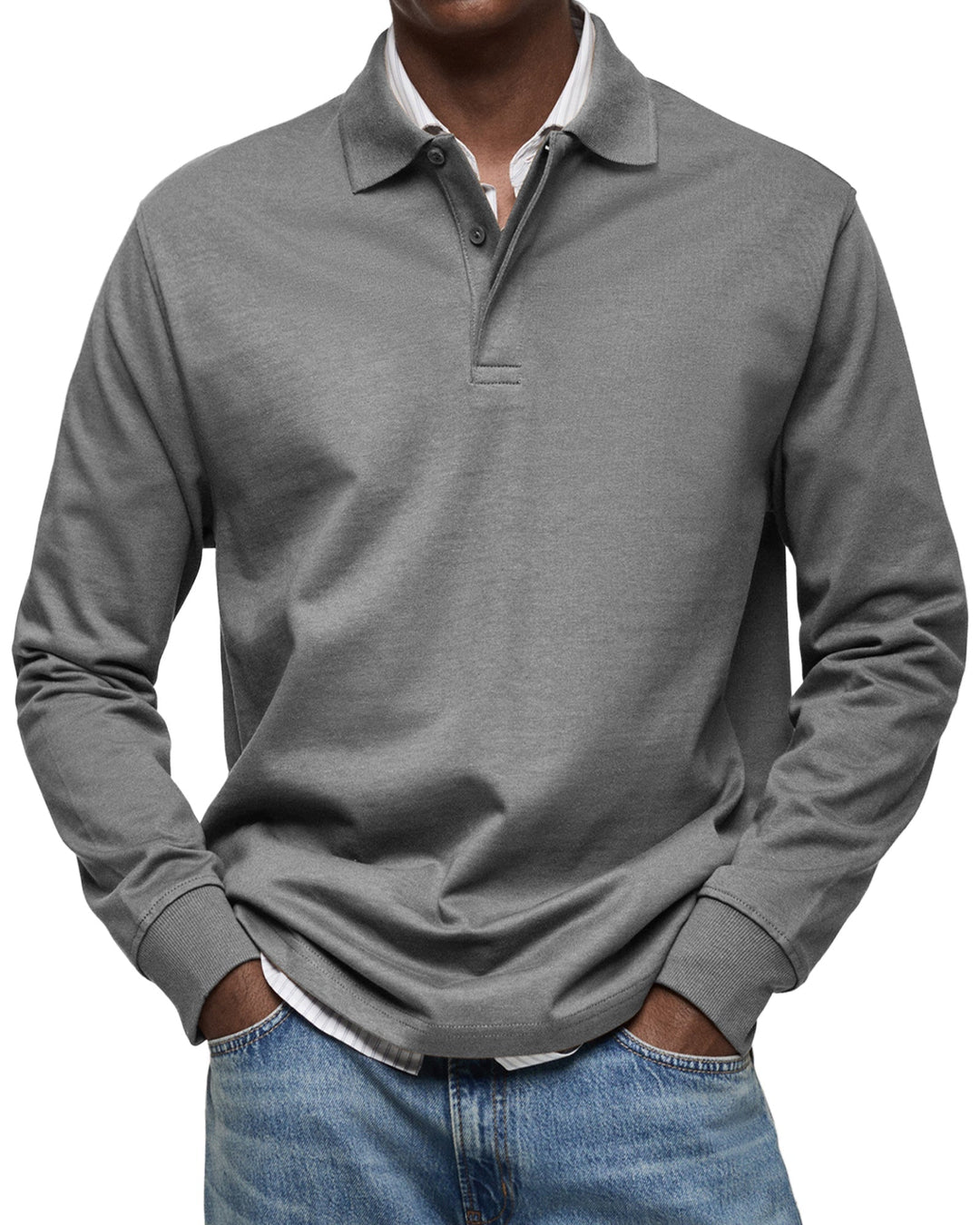 Daan | Casual Poloshirt met Lange Mouwen