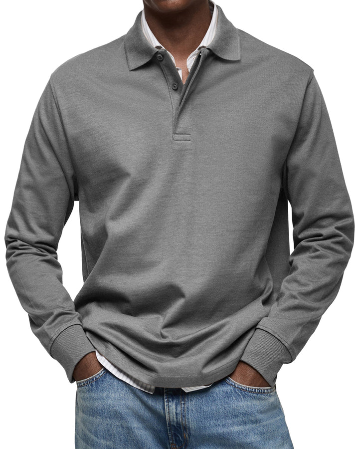 Daan | Casual Poloshirt met Lange Mouwen