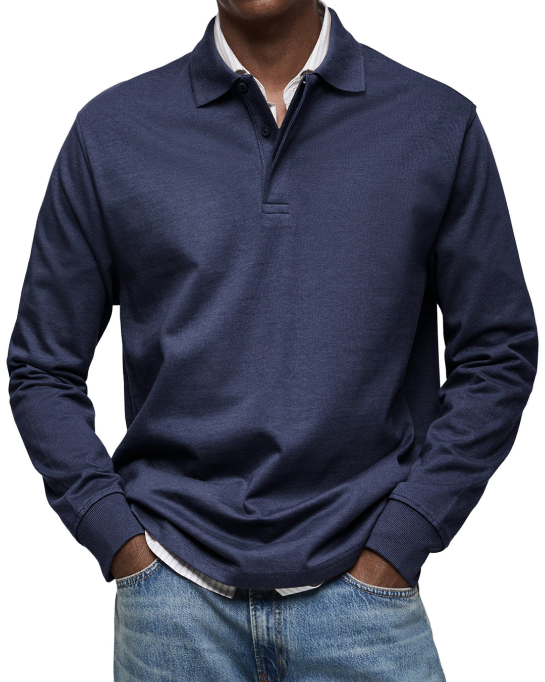 Daan | Casual Poloshirt met Lange Mouwen