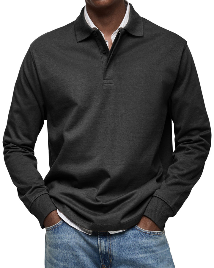 Daan | Casual Poloshirt met Lange Mouwen