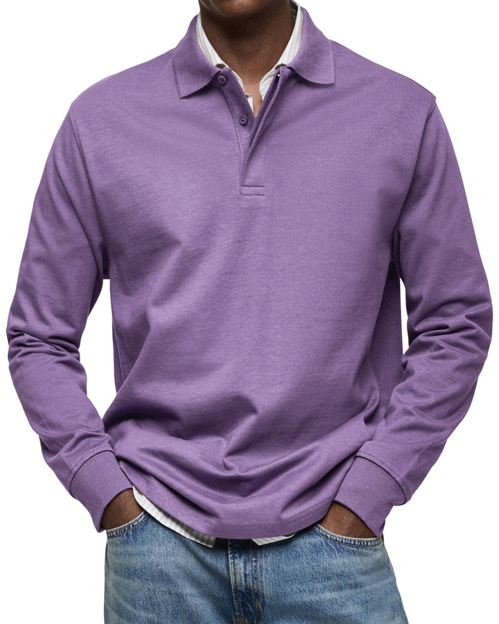 Daan | Casual Poloshirt met Lange Mouwen