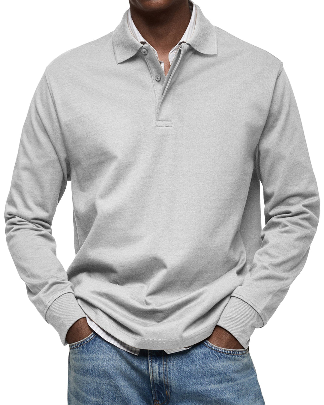 Daan | Casual Poloshirt met Lange Mouwen