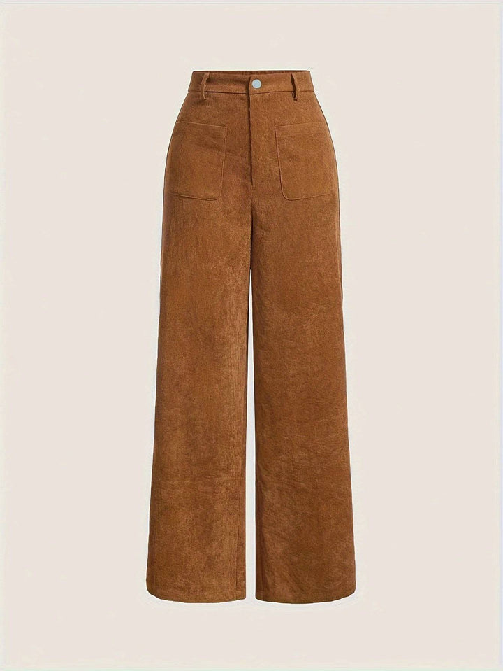 Anne | Wijde Corduroy Broek